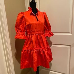 Gretchen Scott Teardrop - Faille Crimson dress